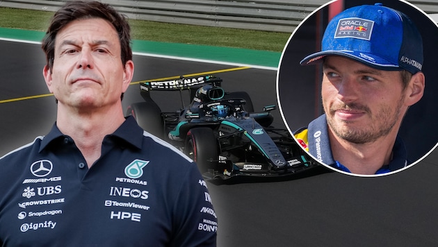 Mercedes-Teamchef Toto Wolff fühlt sich von Max Verstappen „ausgetrickst“.