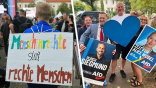 Offener, aber friedlicher Kampf links gegen rechts: Sachsen-Anhalt steht heute vor einer ...