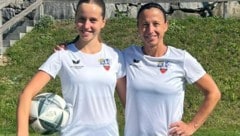 Spielen zusammen in einer Mannschaft: Sara und Gabriele Eibensteiner.