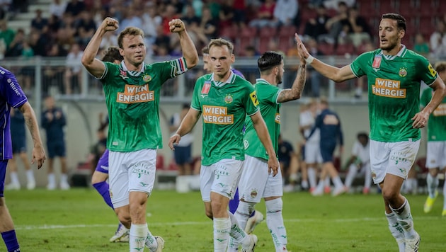 Rapid didn’t put a foot wrong against Austria Klagenfurt.