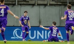 Tristan Schoppitsch jubelte kurz nach Wiederanpfiff.