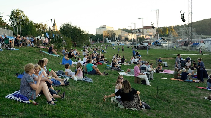 Auch im Donaupark zelebrierte man das Klassik-Ereignis