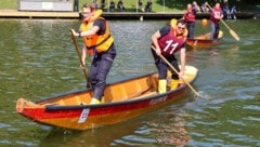 Muskelkraft und Können sind gefragt: Die Zillen bringen die Florianis dorthin, wo ...