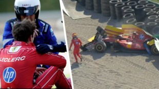 Heftiger Crash von Charles Leclerc in Monza!