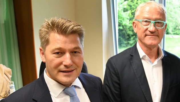 Eisige Stimmung zwischen Bürgermeister Josef Maier (links) und Arzt Wolfgang Auer.