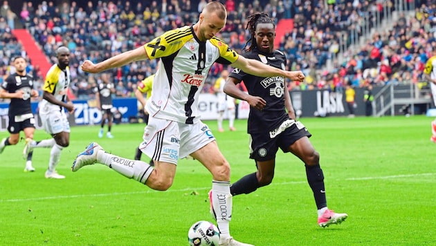 Der LASK um Kalajdzic (li.) legt am Dienstag in Athen los.
