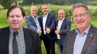 Wolfgang Sodl (m.) übergibt das Bürgermeisteramt in Olbendorf im Dezember an Peter Gartner ...