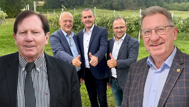 Wolfgang Sodl (m.) übergibt das Bürgermeisteramt in Olbendorf im Dezember an Peter Gartner ...