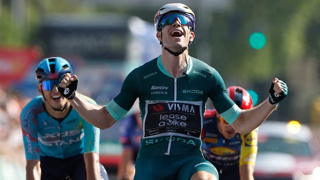Tagessieg für Wout van Aert.