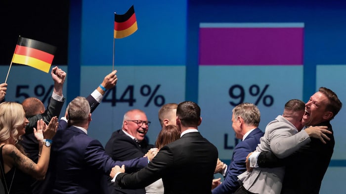 Großer Jubel bei der AfD nach dem politischen Erdbeben in Sachsen-Anhalt