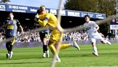 Großer Jubel bei Goalie Ronald Koeman Jr.