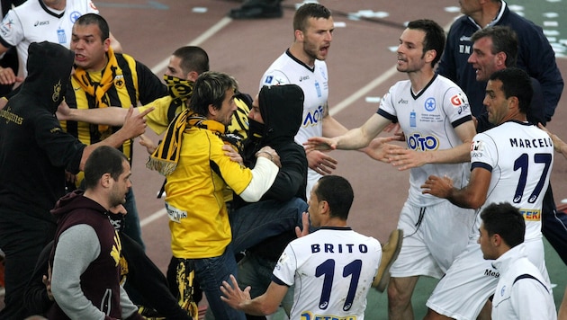 Bei den Spielen von AEK Athen ging es in der Vergangenheit immer wieder wild zur Sache.