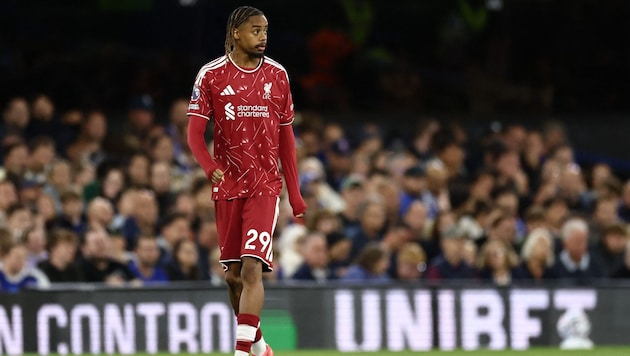 Bradley Barcola bei seinem Debüt für den FC Liverpool