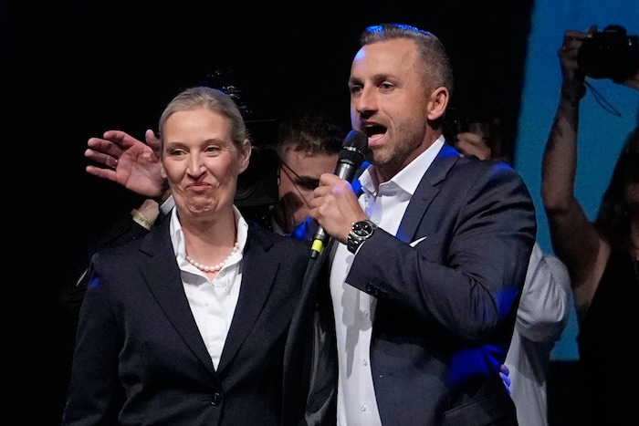 AfD-Co-Bundeschefin Alice Weidel und AfD-Spitzenkandidat Ulrich Siegmund