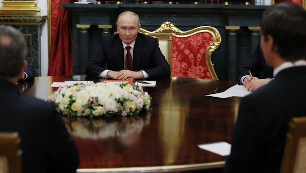 Beim Empfang Kushners und Witkoffs in Moskau hatte Präsident Wladimir Putin erklärt, Trumps ...