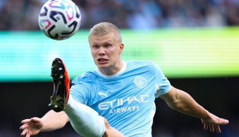 Manchester Citys Erling Haaland