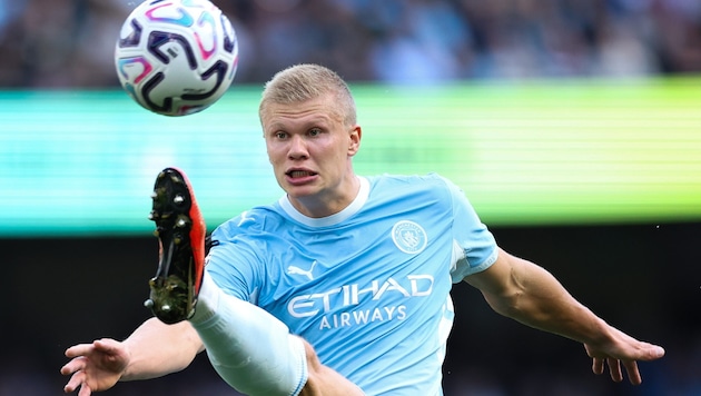 Manchester Citys Erling Haaland