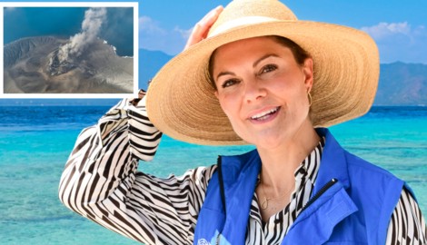 Kronprinzessin Victoria reist von Indonesien zur Beerdigung ihres Patenonkels König Harald V. ...