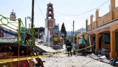 Die Detonation zerstörte das Gelände rund um die Kirche.