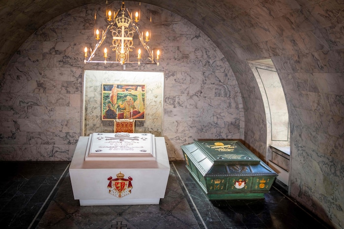 In der Krypta unter der Schlosskirche von Akershus in Oslo ruhen die norwegischen Könige und ...