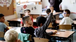 In der Ganztagsvolksschule Darwingasse war die Stimmung am ersten Schultag ausgelassen