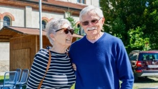Wieder vereint: Ernestine Leidl und Erich Holmgrain