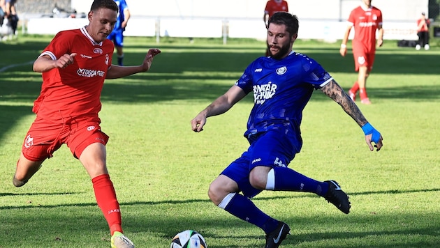 Tobias Noggler (l.) erzielte einen Doppelpack, Mario Payrleitner (r.) traf zum 1:2.