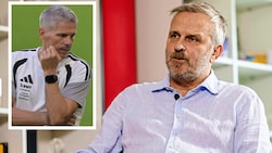 Didi Hamann (rechts) hat über die mögliche sportliche Zukunft von LASK-Trainer Didi Kühbauer ...