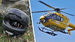 Der verletzte Biker musste mit dem Notarzthubschrauber abtransportiert werden (Symbolbild).