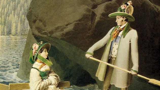 Die ikonische Szene am See: Anna Plochl und Erzherzog Johann in einer Zille