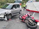 Der Motorradlenker wurde schwer verletzt.
