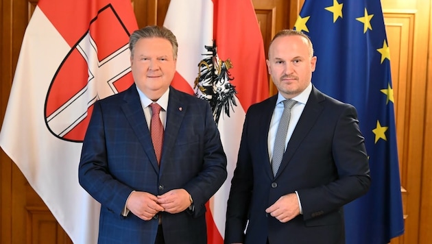 Wiens Bürgermeister Michael Ludwig (li.) und IGGÖ- Präsident Ümit Vural.