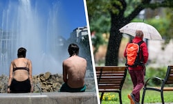 Während der Osten am Mittwoch noch einmal bei bis zu 33 Grad schwitzt, kommt der Westen teils ...