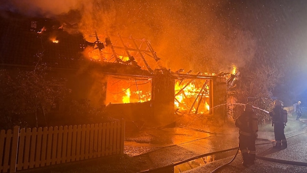 Großbrand in St. Michael im Vorjahr. Das ältere Ehepaar blieb damals unverletzt.