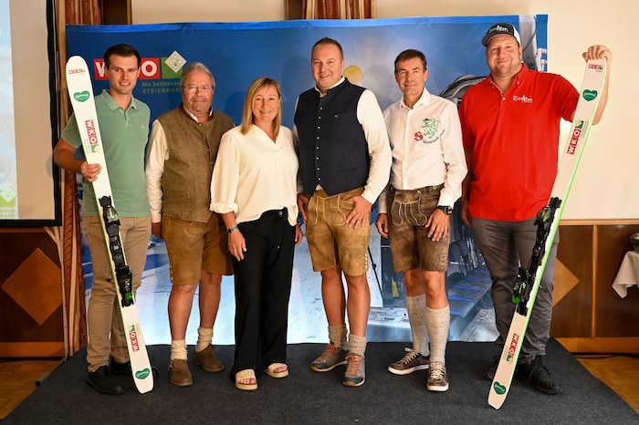 Treffen der steirischen Seilbahner in Obdach, v. li.: Klaus Moitzi (Prokurist Skilifte Obdach), ...