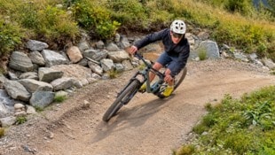 Hannes Wallner Das neue Scott Spark DC auf den Silva Trails im Tiroler Paznaun