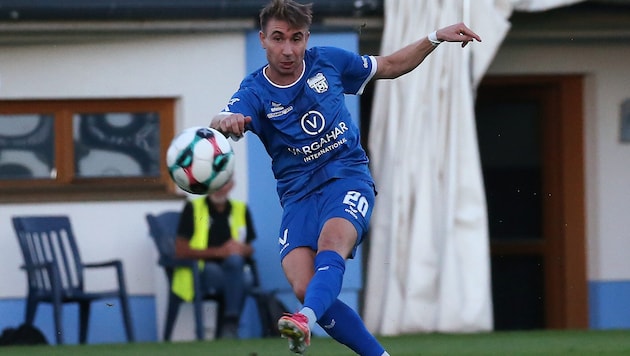 Verletzte sich bei einem Pressball: Grödigs Daniel Leitz.