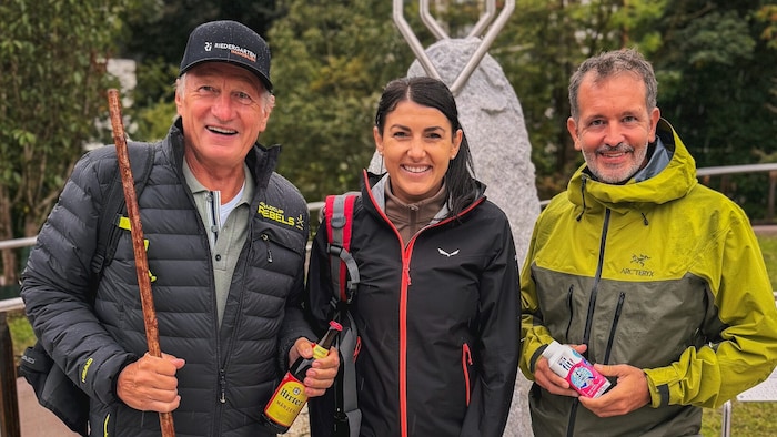 Franz Klammer, Stephanie Venier und Hannes Wallner wandern wieder.