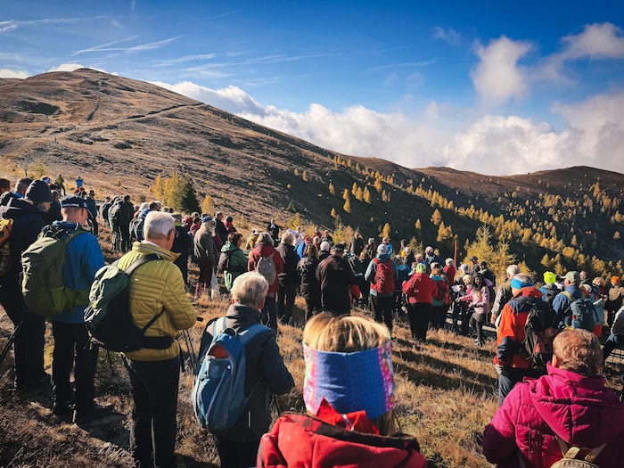Hunderte Wanderbegeisterte sind alljährlich mit dabei.