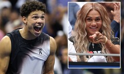 Ben Shelton jubelt – seine Herzdame Trinity Rodman fieberte mit.