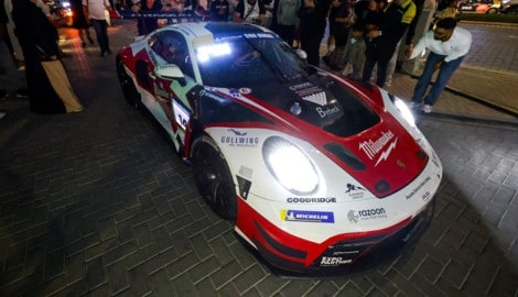 In Dubai nahm das Team heuer am 24-Stunden-Rennen teil.