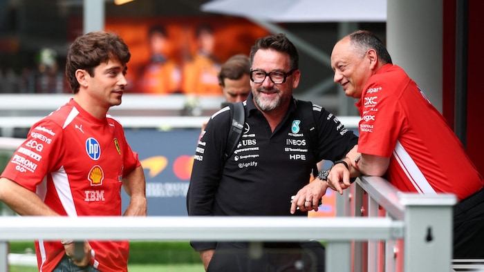 Gwen Lagrue (mi.) war jahrelang bei Mercedes. Nun ist er bei Red Bull.