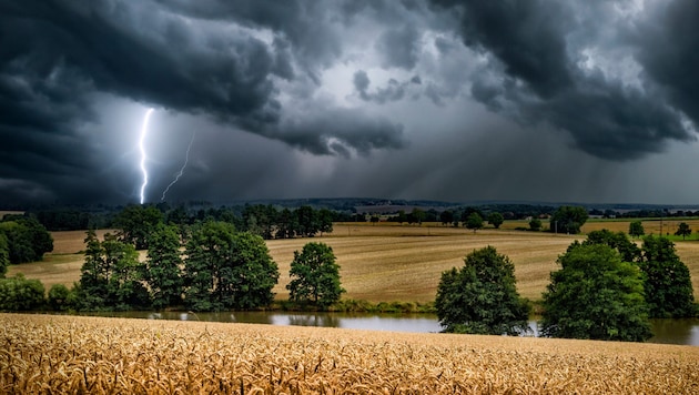 Das Wetter schlägt in Österreich um.