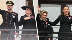 König Haakon VIII. (v. l.), Königin Mette-Marit, Königin Sonja und Kronprinzessin Ingrid ...