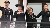 König Haakon VIII. (v. l.), Königin Mette-Marit, Königin Sonja und Kronprinzessin Ingrid ...
