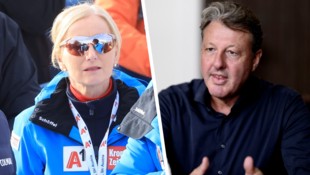 ÖSV-Präsidentin Roswitha Stadlober und  FIS-Präsident Alexander Ospelt