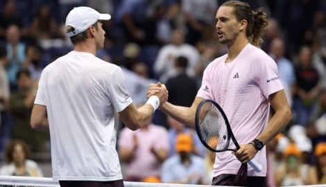Alexander Zverev (re.) ließ Botic van de Zandschulp nicht den Hauch einer Chance.