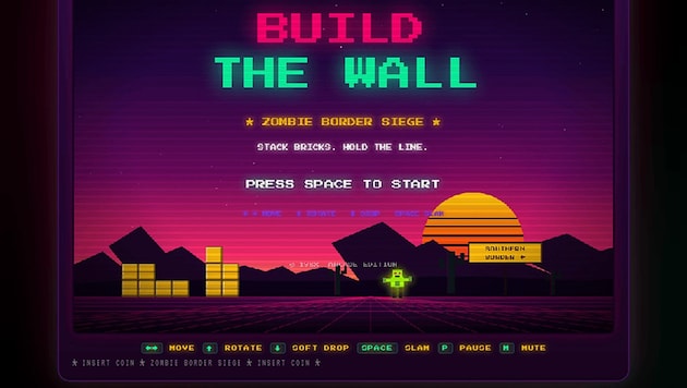 Screenshot von „Build The Wall“