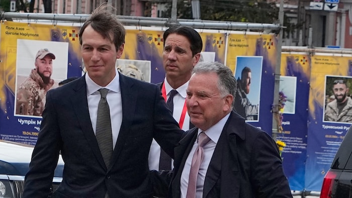 Von links: Unterhändler Jared Kushner und Steve Witkoff