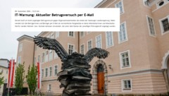 Die Büros des Landes, unter anderem im Chiemseehof, waren Ziel eines Angriffes von Betrügern.